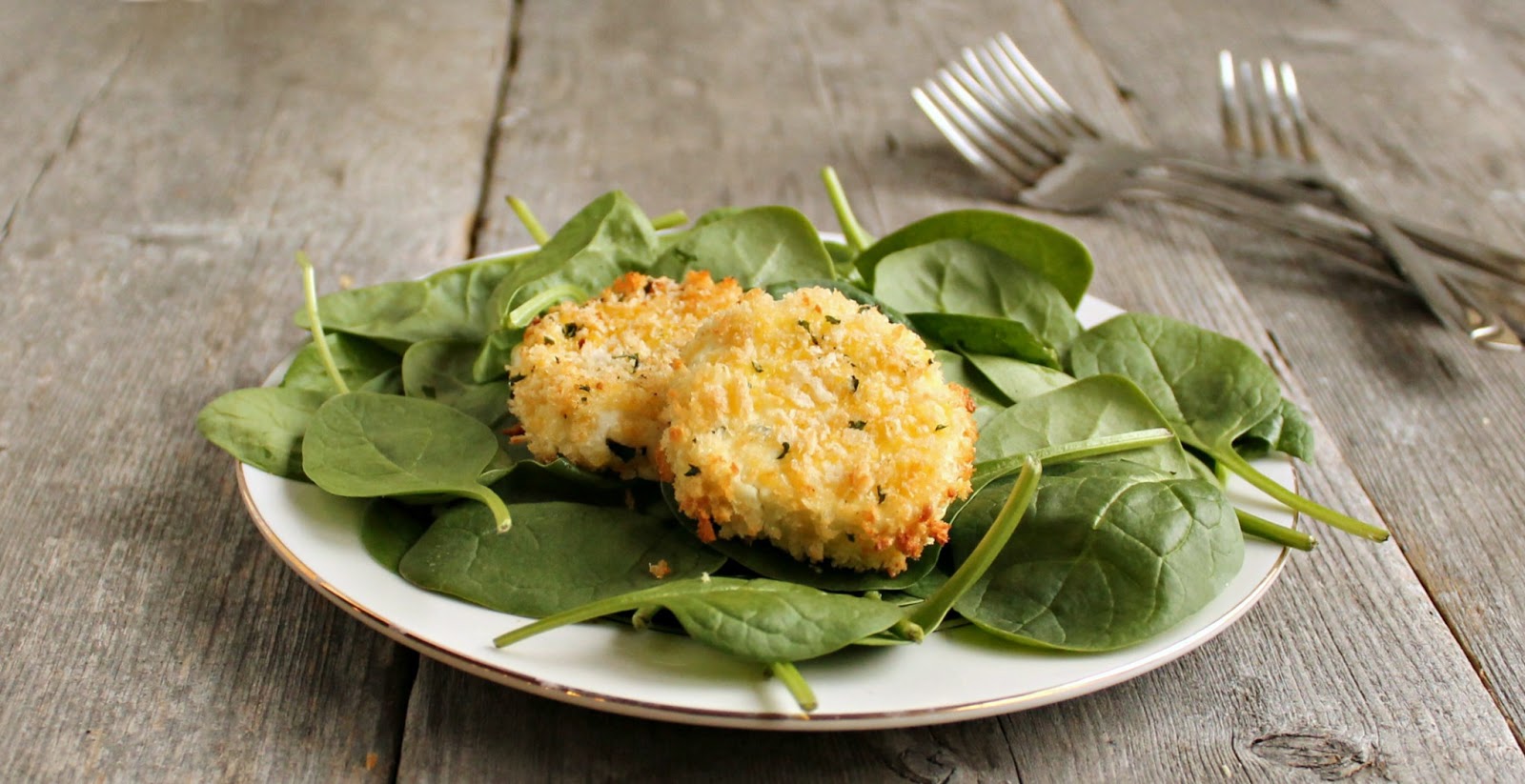 Oven “Fried” Goat Cheese