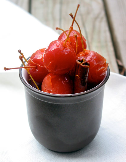 Crab Apples Poached in Sweet Wine
