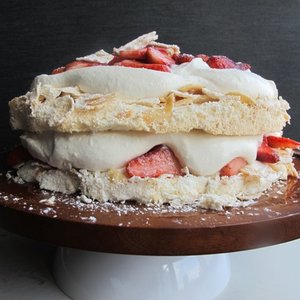 Strawberries and Cream Pavlova
