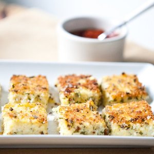 Herbed Goat Cheese Polenta Bites