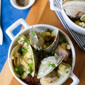 Corn Chowdered Clams