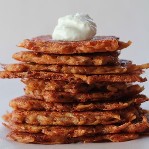 Chipolte Cheddar Potato Latkes