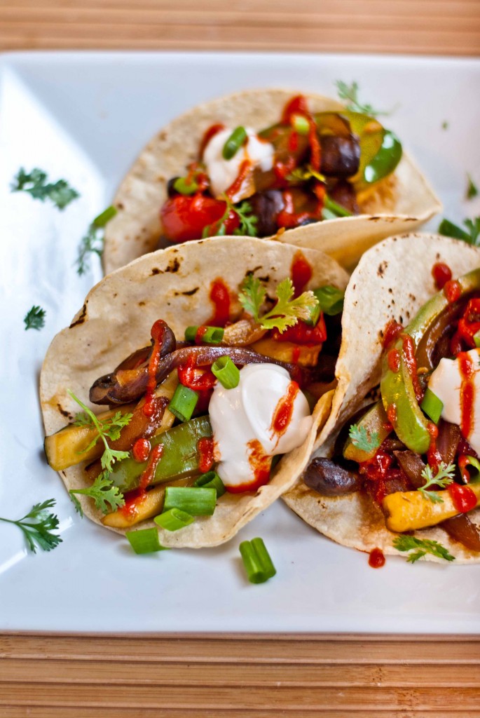 Sweet and Spicy Asian Veggie Tacos