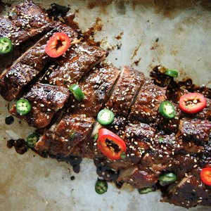 BBQ Sticky Asian Pork Ribs