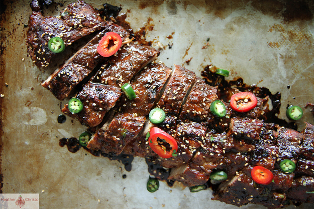BBQ Sticky Asian Pork Ribs