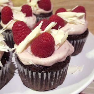 Chocolate Raspberry Cupcakes