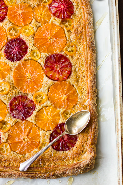 Rustic Citrus Almond Tart