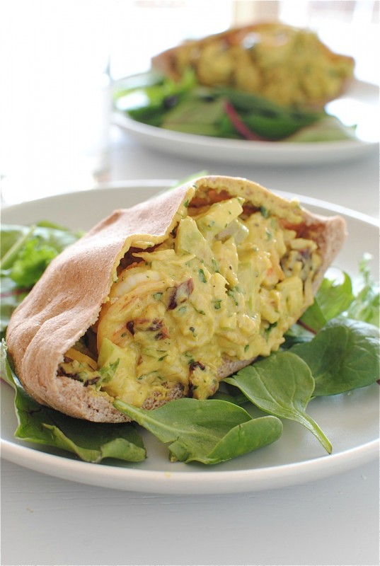 Curried Shrimp Salad Pita Pockets