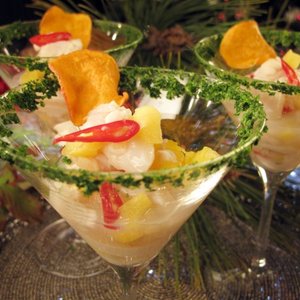 Fresh Scallop and Pineapple Ceviche