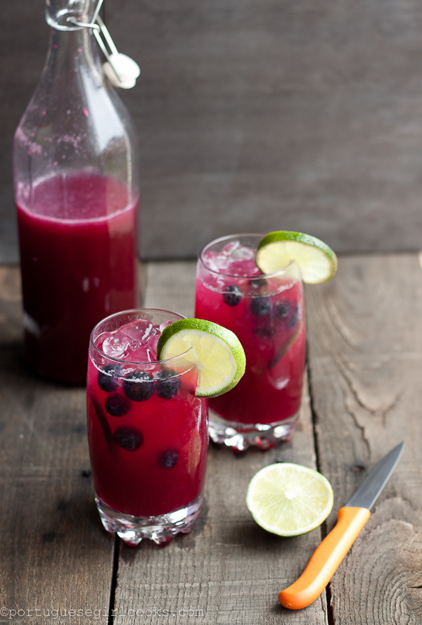 Blueberry Limeade Cocktail
