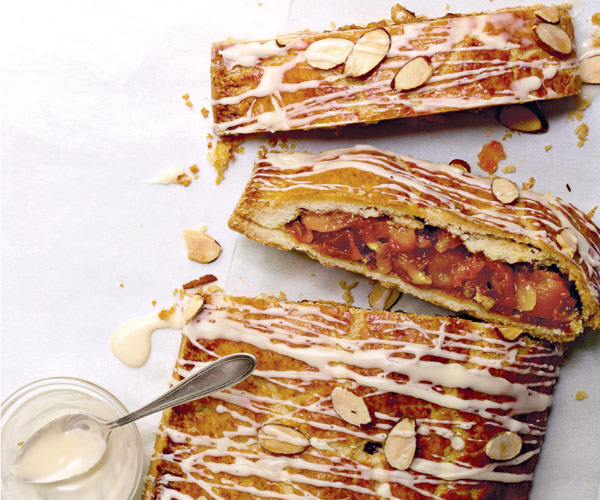 Brandied Apricot-Almond Slab Pie