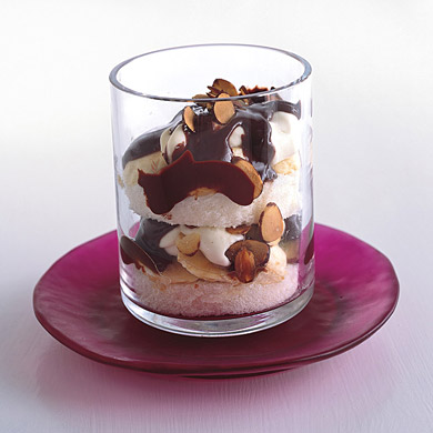 Chocolate, Almond and Banana Parfaits
