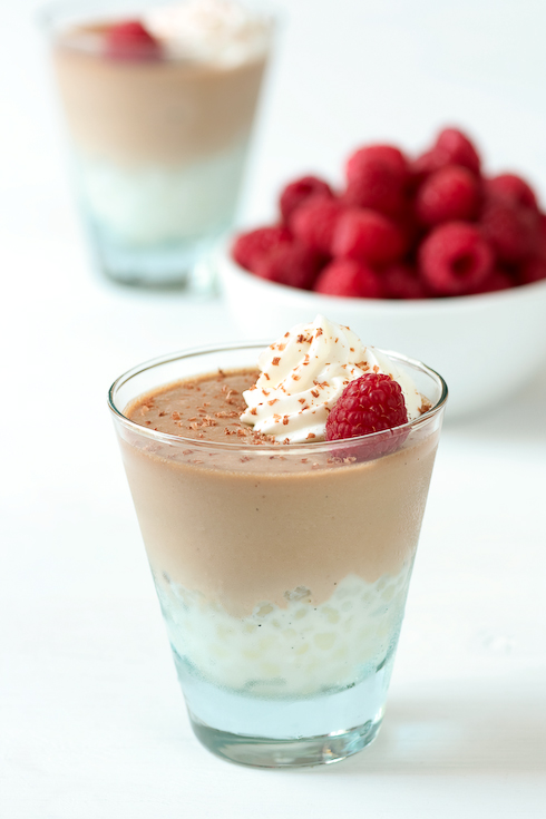 Vanilla Tapioca and Milk Chocolate Lime Cremeux