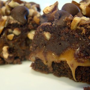 Caramel Filled Brownies