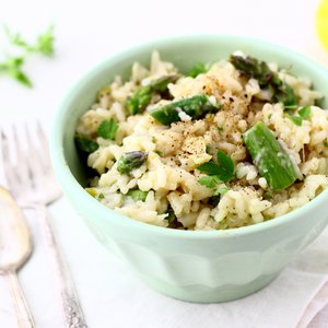 Asparagus and Spring Onion Risotto