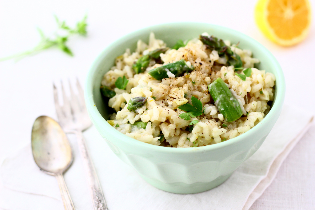 Asparagus and Spring Onion Risotto
