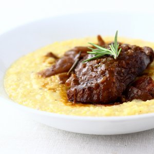 Lamb Osso Buco with Creamy Polenta