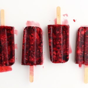 Summer Berry and Mint Ice Pops