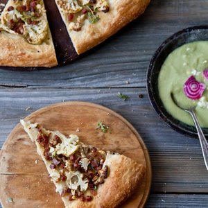 Cauliflower Prosciutto Flatbread