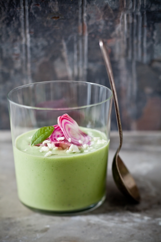Chilled Cucumber Avocado Soup