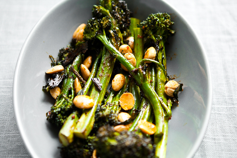 Roast Broccolini with Smoked Paprika Vinaigrette
