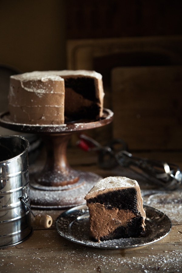 Chocolate Brownie Mousse Cake