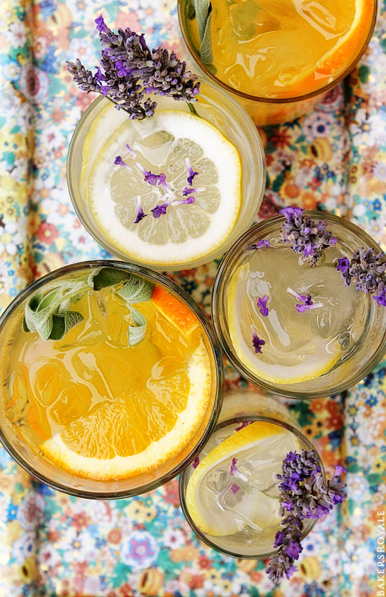 Orange and Sage and Lemon and Lavendar Vodka Tonic