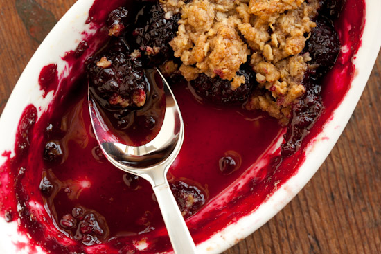 Blackberry Lemon Crisp