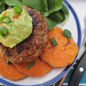 Pineapple Stuffed Chorizo Burgers