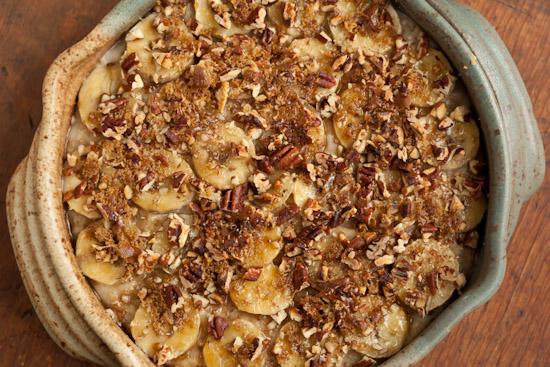 Banana Pecan Oatmeal Brulee