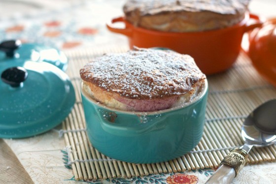 Lemon and Blackberry Grand Marnier Souffle