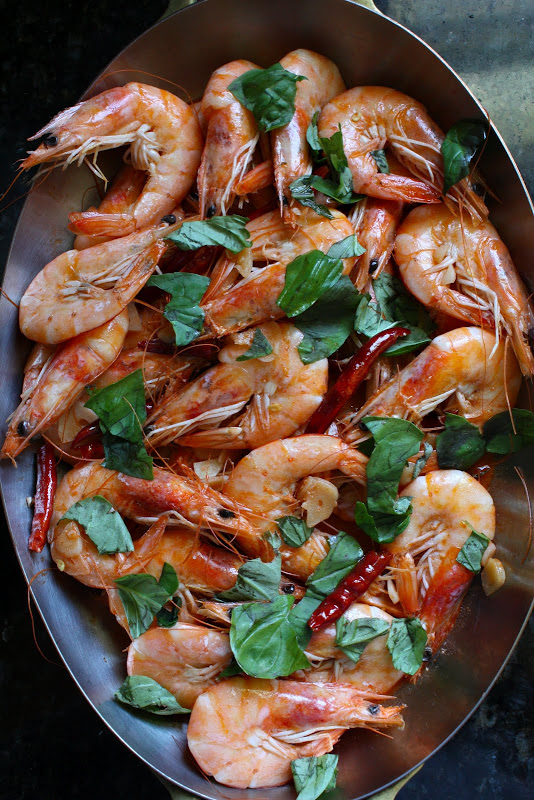 Dried Pepper-Butter Shrimp