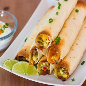 Baked Breakfast Taquitos