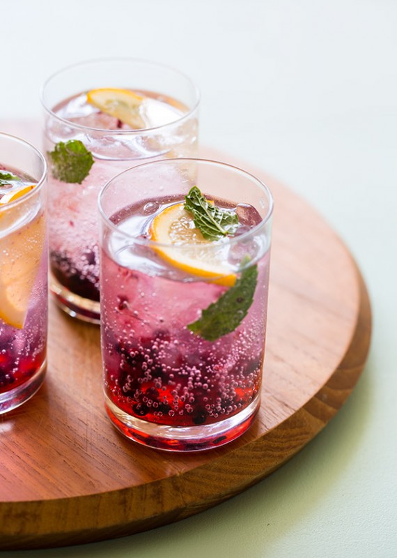 Blackberry and Meyer Lemon Gin and Tonic