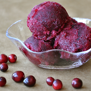 Cranberry Red Wine Sorbet