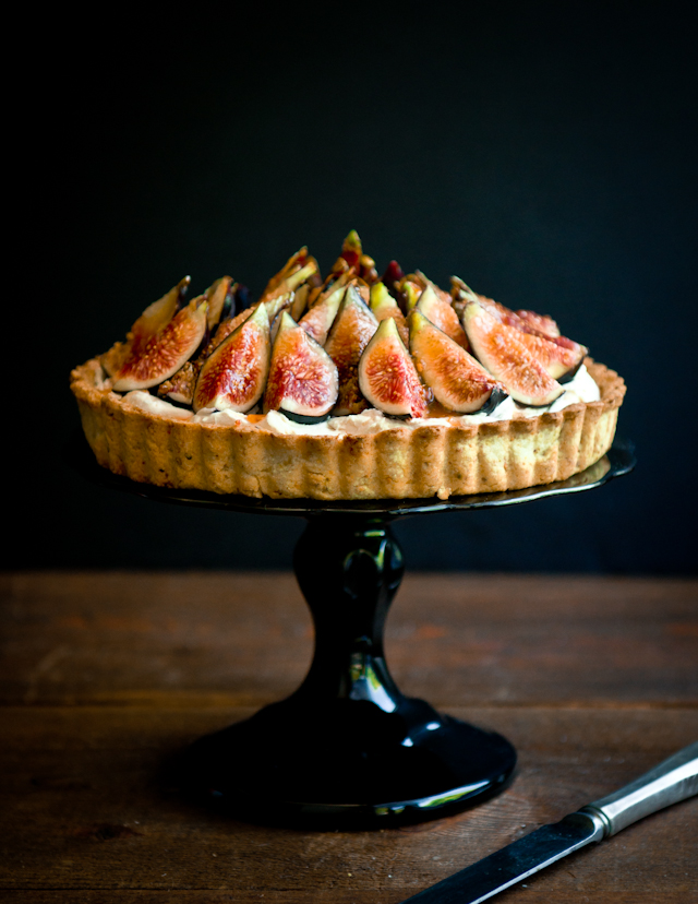 Fig, Mascarpone and Pistachio Tart