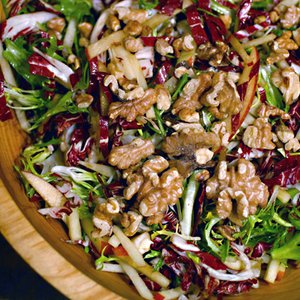 Radicchio Salad with Frisee and Apples