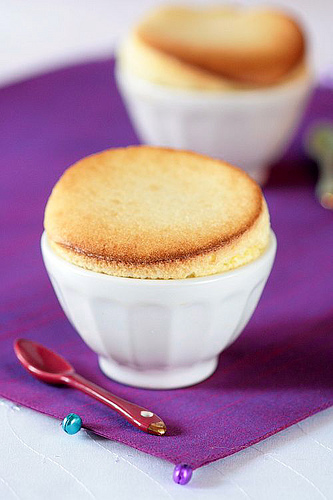 White Chocolate and Lemon Souffles