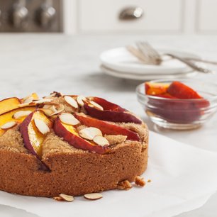 Almond Peach Cake