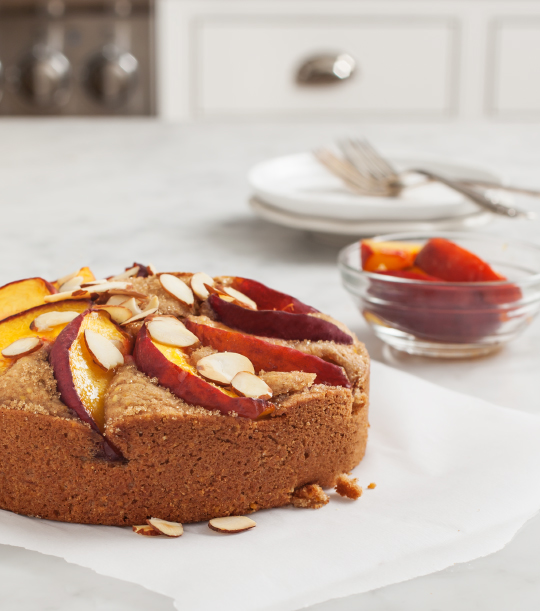 Almond Peach Cake