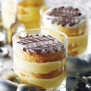 Mille-Feuille in a Whiskey Glass