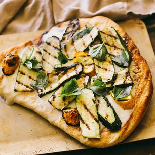 Grilled Zucchini Pizza