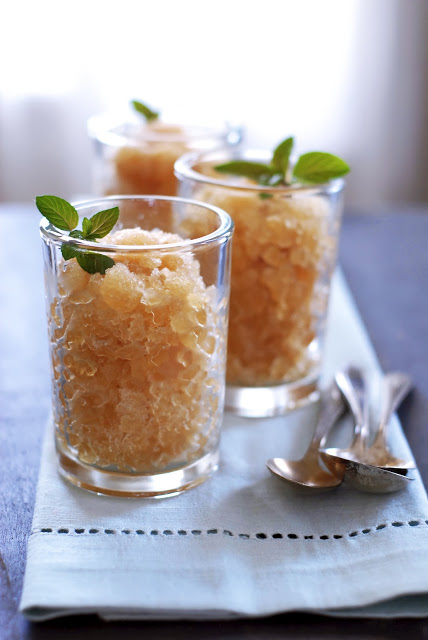 Honey and Mint Sweet Tea Granita
