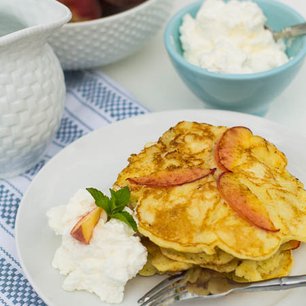 Sweet Peach Pancakes