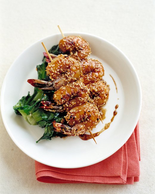 Skewered Sesame Shrimp