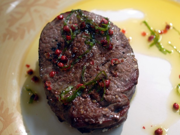 Steak “Fried” on Sea Salt