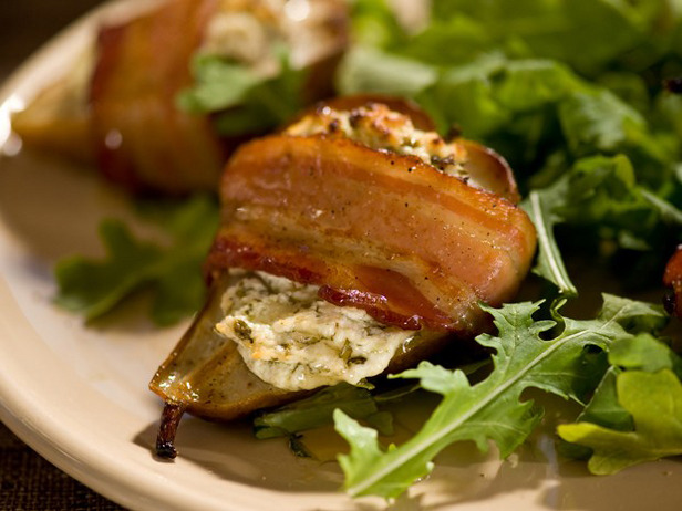 Roasted Baby Pears with Herbed Goat Cheese