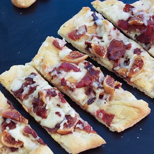 Manchego, Fig and Bacon Flatbreads