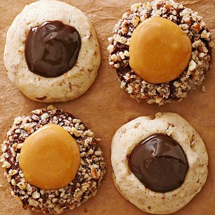 Chocolaty Caramel Thumbprints