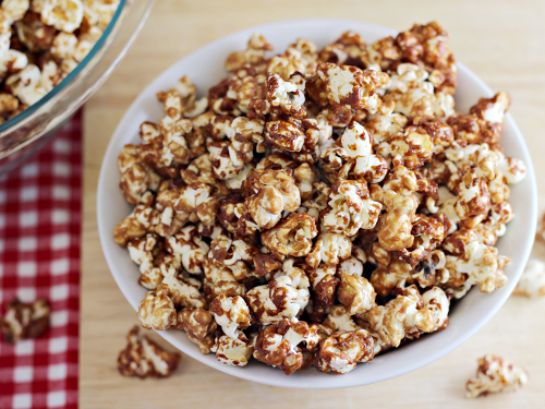 Peanut Butter and Jelly Popcorn